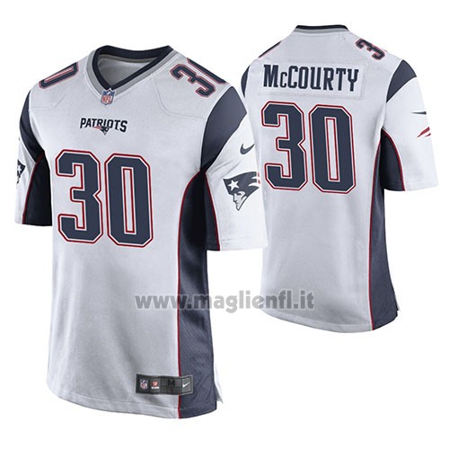 Maglia NFL Game New England Patriots Jason Mccourty Bianco
